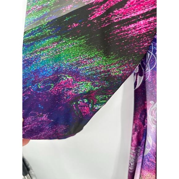 The Pyramid Collection Womens Asymmetric Tunic Size 1X Top Psychedelic Artsy - Picture 5 of 9